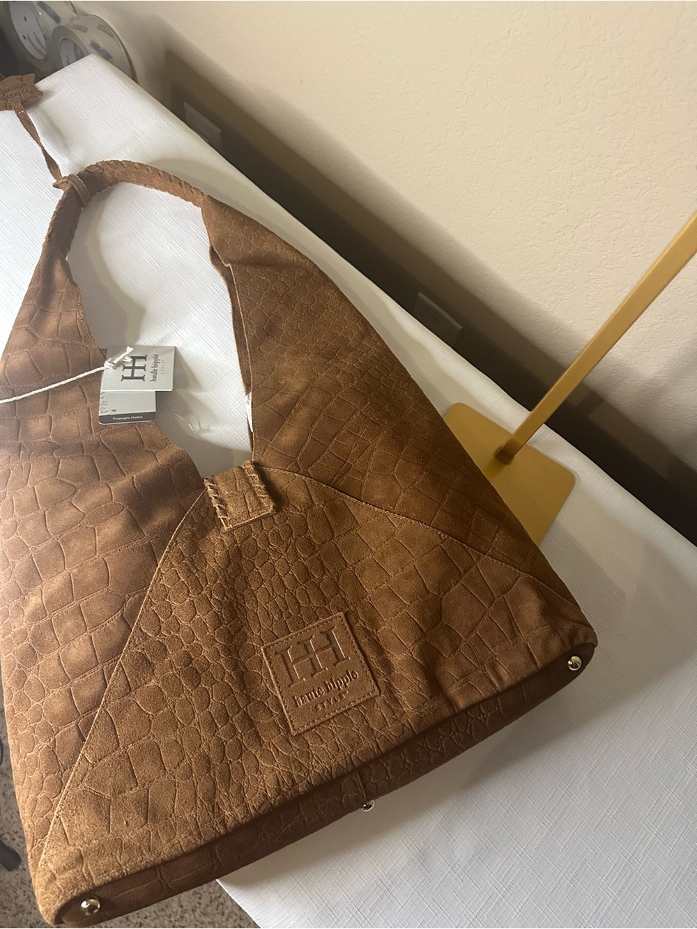 Haute Hippie Hobo Shoulder Bag in Cognac NWT - Picture 3 of 3